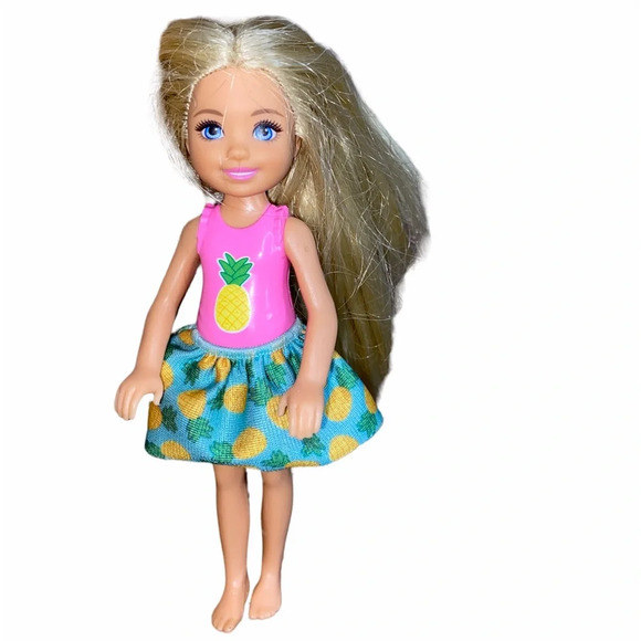 Barbie Other - Miniature Barbie doll with pineapple outfit